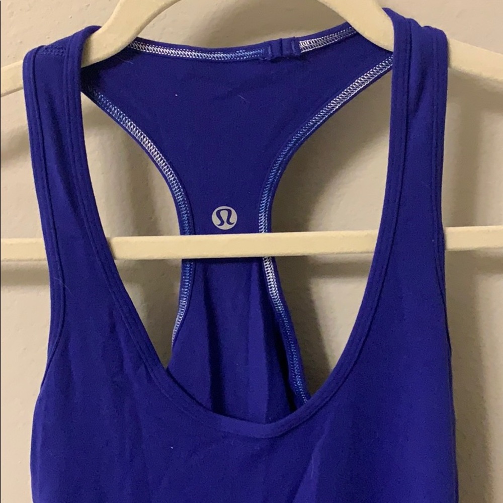 Cobalt Blue Lululemon Cool Racerback - Picture 2 of 4